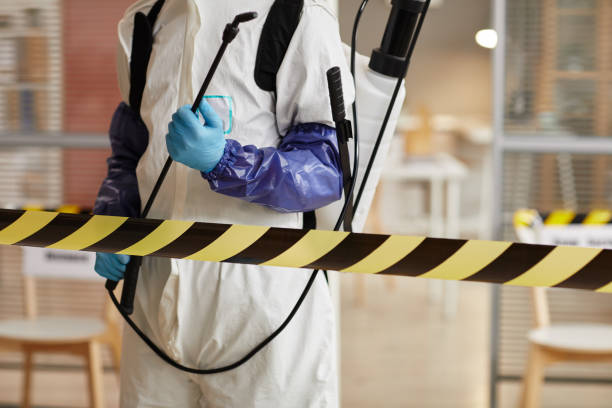 Professional Biohazard Cleanup technician working in Glencliff, NH